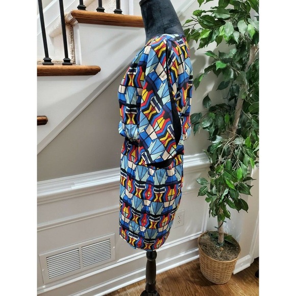 Jessica Simpson Womens Multicolor Polyester Round Neck Knee Length Dress Size XS - Picture 6 of 11